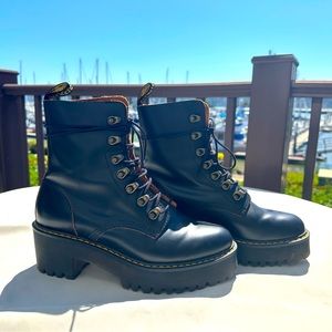 Doc Marten Black Moto Boots